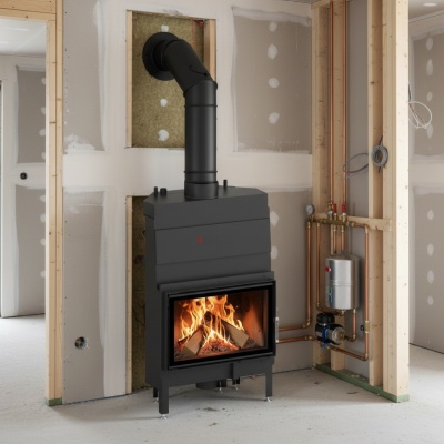 Centrālapkures Kamīns AQUASYSTEM 68x43.S