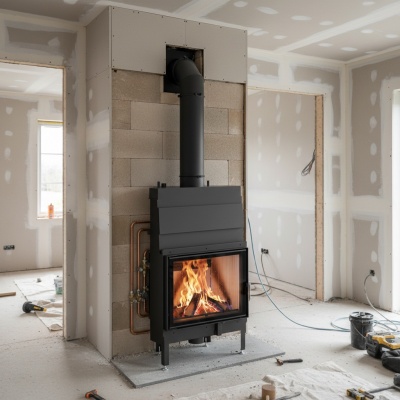 Centrālapkures Kamīns AQUASYSTEM 68x53.S