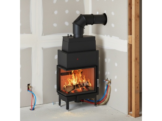 Centrālapkures kamīns AQUASYSTEM 68x53.L