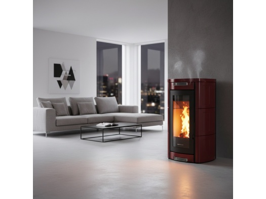 Granulu kamīns ALADINO Gaisa apsilde (10kw - 14kw)