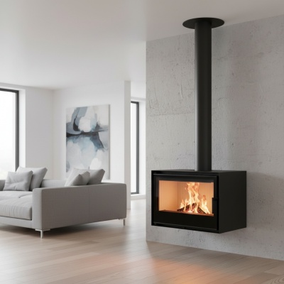 Kamīns CUBO CF (Uz plaukta vai pie sienas)