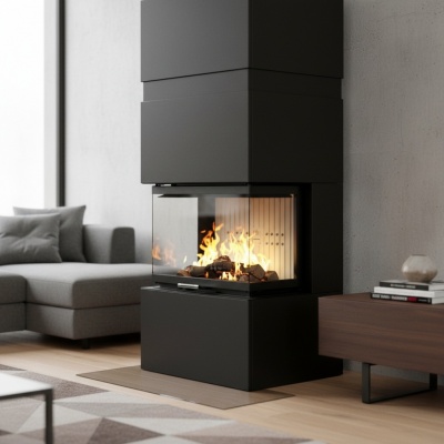 Kamīns ar apdari TRINITY 80x54x53.G