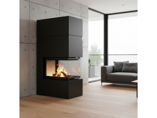 Kamīns ar apdari TRINITY 54x80x53.G