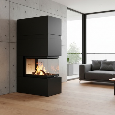 Kamīns ar apdari TRINITY 54x80x53.G