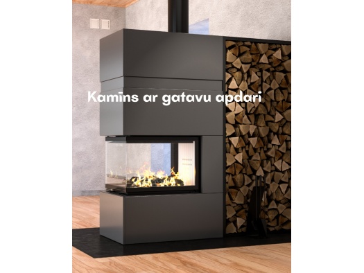 Kamīns ar apdari TRINITY 54x80x53.G