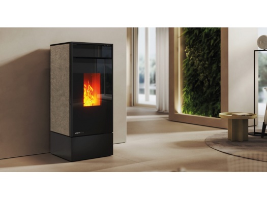 Granulu kamīns KUBIC Gaisa apsilde (10kw - 14kw)