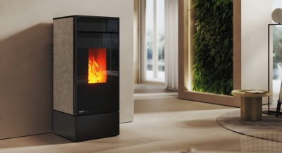 Granulu kamīns KUBIC Gaisa apsilde (10kw - 14kw)