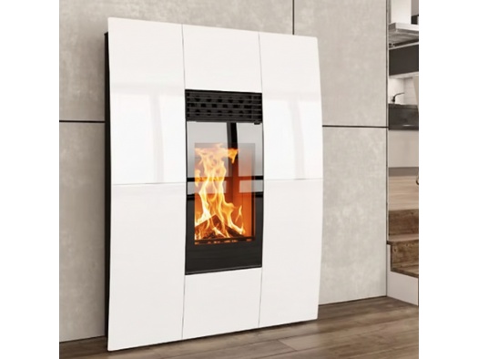 Granulu kamīns COMPACT GLASS Aqua Centrālapkure (19kw - 24kw)