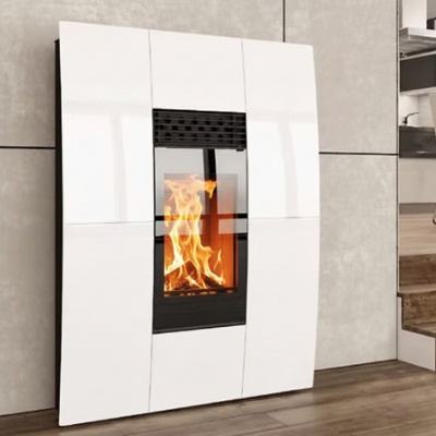 Granulu kamīns COMPACT GLASS Aqua Centrālapkure (19kw - 24kw)