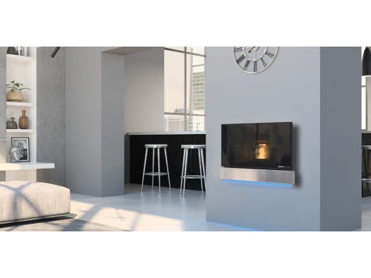 Granulu kamīns SLOT VISION AQUA Centrālapkure (Iebūvējams) 19kw - 24kw