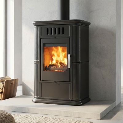 Kamīnkrāsns Flama OLBIA Eko (Pelēks)