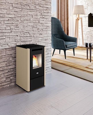 Granulu kamīns Kali ar gaisa apsildi 8kw