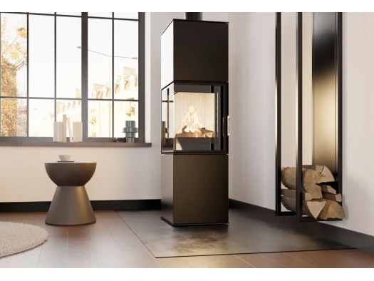 Kamīnkrāsns Hitze GABI ar stūra stiklu